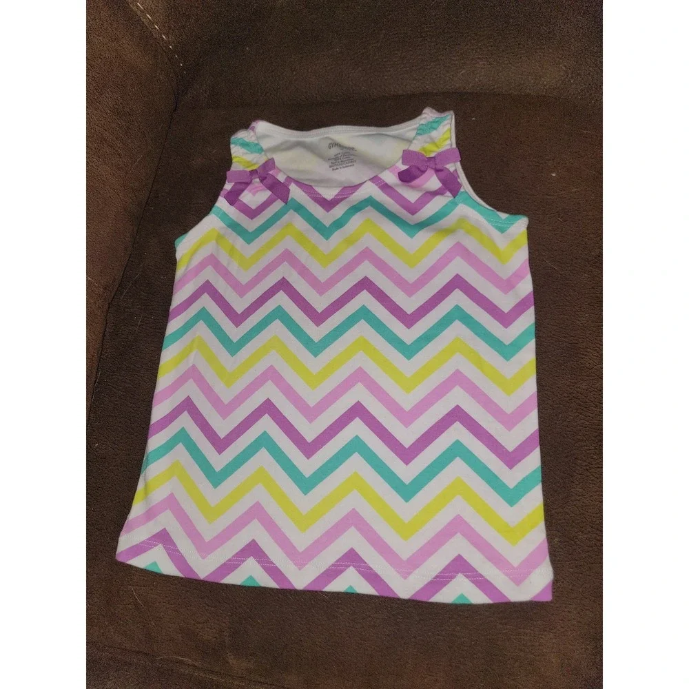 Gymboree mix and match purple shorts and striped tank‎ size 6